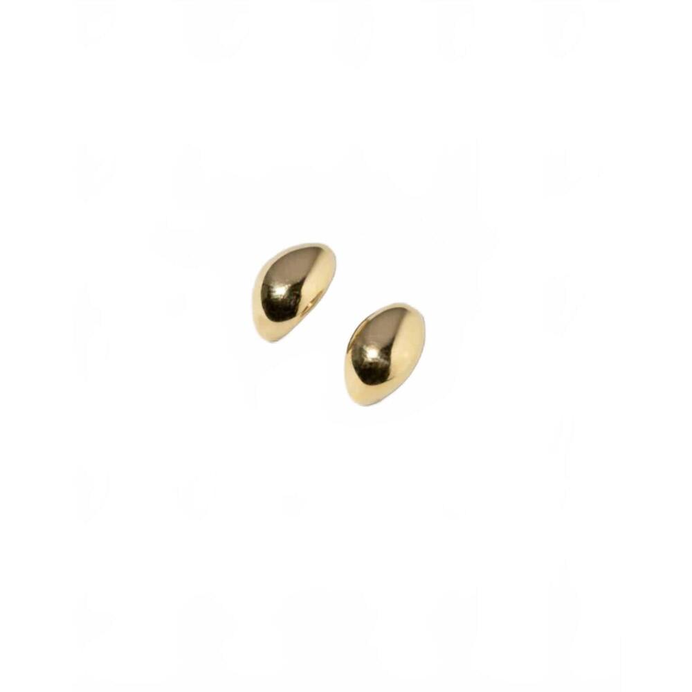 NEW MASLO JEWELRY women's huggie earrings in gold